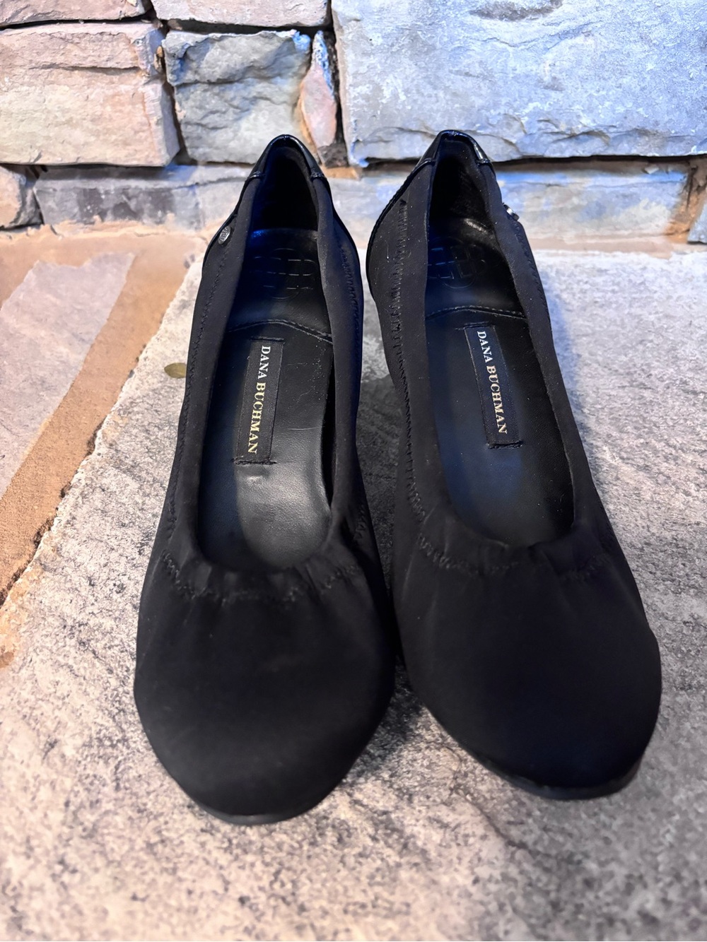 Dana Buchman Black Women's Low Heel Slip-On Pumps